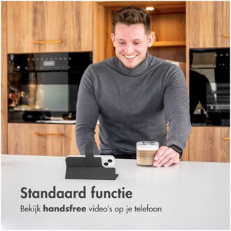 Wallet Softcase Bookcase Samsung Galaxy S24 FE Telefoonhoesje Zwart