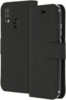Wallet Softcase Booktype Huawei P20 Lite hoesje - Zwart