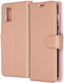 Wallet Softcase Booktype Samsung Galaxy A31 hoesje - Rosé Goud