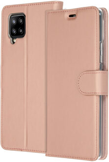 Wallet Softcase Booktype Samsung Galaxy A42 hoesje - Rosé Goud
