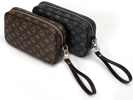 Wallet women Clutch bag men and women handbag wild printed mobile phone coin purse personality business men's hand bag purse