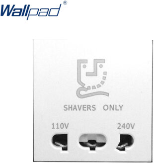 Wallpad Luxe Scheerapparaat Stopcontact Functietoets Voor Muur Wit En Zwart Plastic Module Alleen
