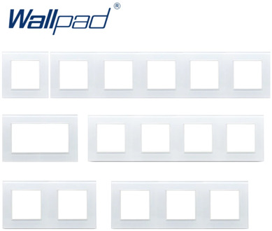 Wallpad Luxury Tempered Glass Panel Black and White Hotel Frame Vertical and Horizon Design 1 2 3 4 5 Panel Only