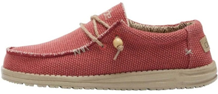 Wally Braided Slip-On Sneakers Heren rood - 42