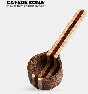 Walnut measuring spoon Scoop coffee beans Kitchen measuring tool Wooden spoon color matching series