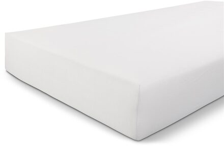 Walra Jersey Stretch Hoeslaken - 100% Gebreide Jersey Katoen - 2-persoons (140x200/210 Cm) - Wit