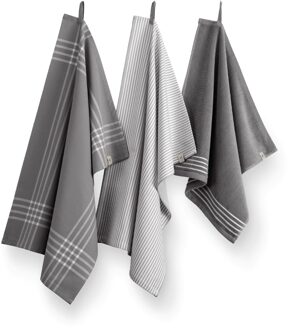 Walra Keuken- en Theedoekenset Superior Antraciet