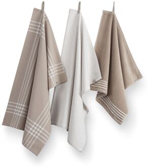 Walra Keuken- en Theedoekenset Superior Taupe