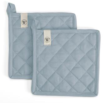 Walra Pannenlap Cook and Trial Jeans Blauw - 2 stuks - 20x20 cm