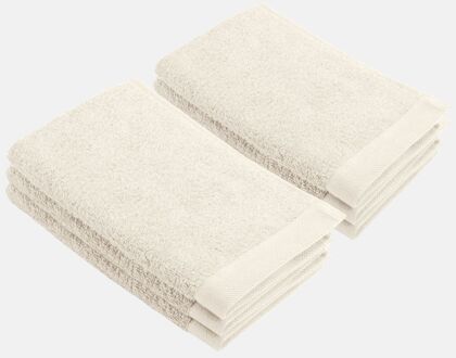 Walra Remade Cotton Gastendoekje 30 x 50 cm - 550 gr/m - Beige - 6 stuks - 30x50 cm