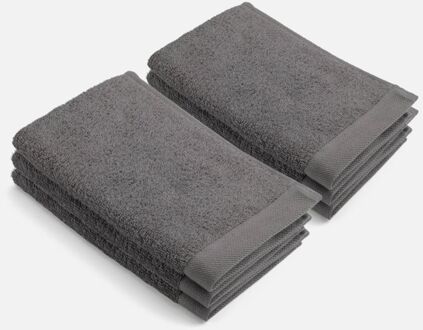 Walra Remade Cotton Gastendoekje 30 x 50 cm 550 gram Grey - 6 stuks - 30x50 cm