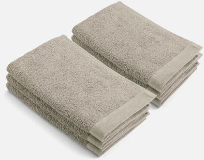 Walra Remade Cotton Gastendoekje 30 x 50 cm 550 gram Taupe - 6 stuks - 30x50 cm