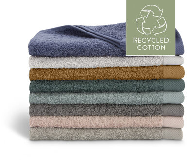 Walra Remade Cotton Gastendoekje - per 2 verpakt - 30 x 50 cm - 550 gr/m2 - in 8 kleuren verkrijgbaar-Grijs - 30x50 cm