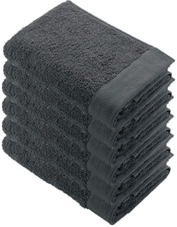 Walra Remade Cotton Handdoek 60 x 110 cm 550 gram Grey - 6 stuks - 60x110 cm