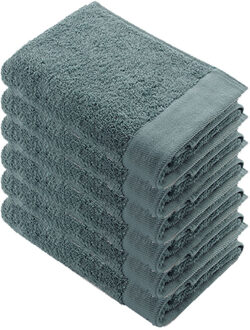 Walra Remade Cotton Handdoek 60 x 110 cm 550 gram Jade - 6 stuks - 60x110 cm