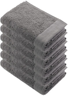 Walra Remade Cotton Handdoek 70 x 140 cm 550 gram Taupe - 6 stuks - 70x140 cm