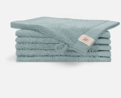 Walra Remade Cotton Washandje 16 x 21 cm 550 gram Jade - 6 stuks - 16x21 cm