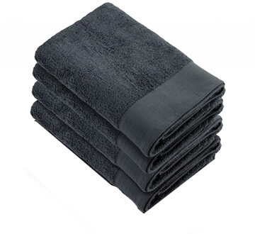 Walra Soft Cotton Douchelaken 70x140 cm 550gram Antraciet - 4 stuks