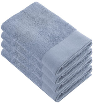 Walra Soft Cotton Douchelaken 70x140 cm 550gram Blue - 4 stuks