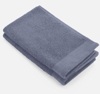 Walra Soft Cotton Gastendoekje 30 x 50 cm 550 gram Indigo - 2 stuks - 30x50 cm
