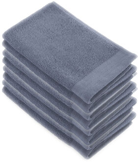 Walra Soft Cotton Gastendoekje 30 x 50 cm 550 gram Indigo - 8 stuks - 30x50 cm