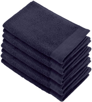 Walra Soft Cotton Gastendoekje 30 x 50 cm 550 gram Navy - 8 stuks - 30x50 cm