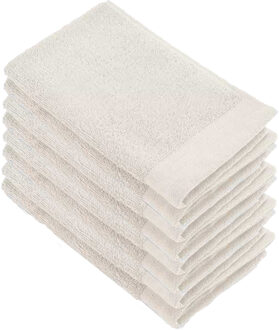 Walra Soft Cotton Gastendoekjes 30x50 cm 550gram Kiezel Grijs - 8 stuks Stone Grey