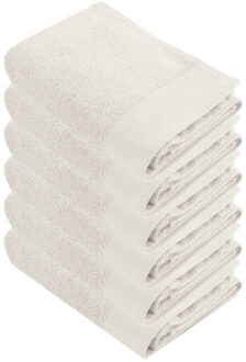 Walra Soft Cotton Handdoek 50x100 cm 550gram Kiezel Grijs - 6 stuks Stone Grey