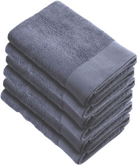 Walra Soft Cotton Handdoek 60 x 110 cm 550 gram Indigo - 6 stuks - 60x110 cm