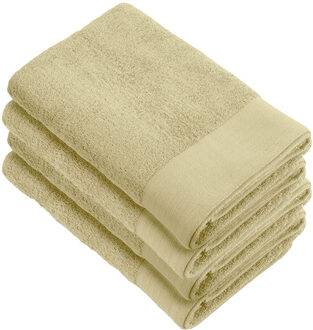 Walra Soft Cotton Handdoek 70 x 140 cm 550 gram Maisgeel - 4 stuks - 70x140 cm