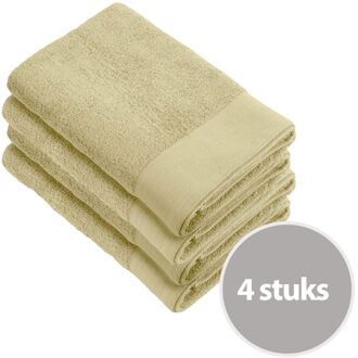 Walra Soft Cotton Handdoek 70 x 140 cm 550 gram Maisgeel - 4 stuks - 70x140 cm