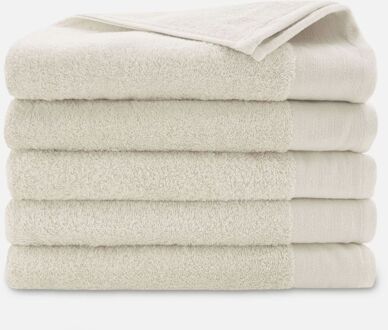 Walra Soft Cotton Handdoeken 70 x 140 cm - 550 gr/m² - Kiezel Grijs - 5 stuks - 70x140 cm