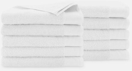 Walra Soft Cotton Handdoeken 70 x 140 cm - 550 gr/m² - Wit - 10 stuks - 70x140 cm