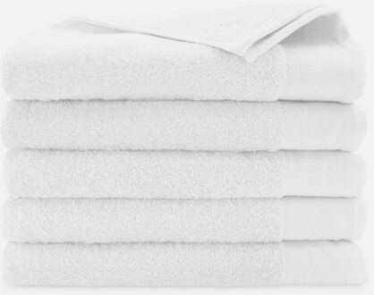 Walra Soft Cotton Handdoeken 70 x 140 cm - 550 gr/m² - Wit - 5 stuks - 70x140 cm