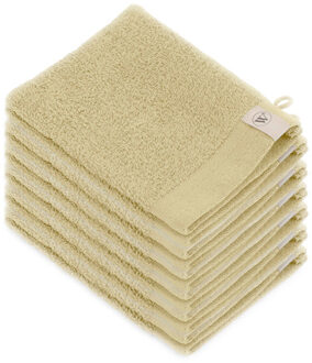 Walra Soft Cotton Washandje 16 x 21 cm 550 gram Maisgeel - 12 stuks - 16x21 cm