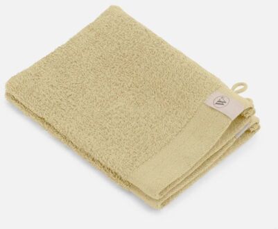 Walra Soft Cotton Washandje 16 x 21 cm 550 gram Maisgeel - 2 stuks - 16x21 cm