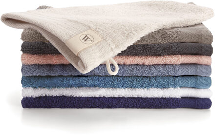 Walra Soft Cotton Washandje 16 x 21 cm - per 2 verpakt - 550 gr/m2 - in 12 kleuren verkrijgbaar-Antraciet - 16x21 cm