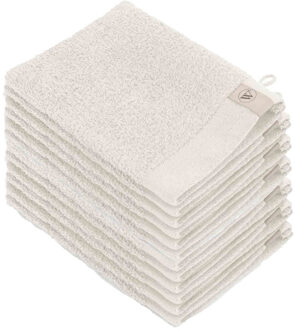 Walra Soft Cotton Washandjes 15 x 21 550gram Kiezel Grijs - 12 stuks Stone Grey - 16x21 cm