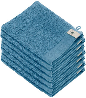 Walra Soft Cotton Washandjes 15 x 21 550gram Petrol - 12 stuks - 16x21 cm
