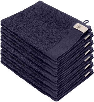 Walra Soft Cotton Washandjes 16 x 21 550gram Navy - 12 stuks - 16x21 cm