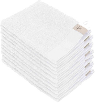 Walra Soft Cotton Washandjes 16 x 21 550gram Wit - 12 stuks - 16x21 cm