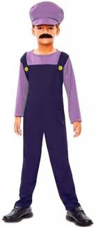 Waluigi Loodgieter pakje kind Multikleur - Print