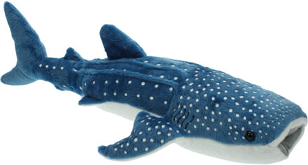 Walvis haai knuffel - pluche - blauw - 54 cm - Haaien/Vissen - Dieren