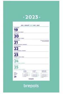 Wand-week kalender op schild 2020
