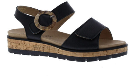 Wanda velcro gesp | dames | maat: | leer Zwart - 37