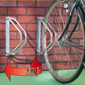 wandbeugel fiets 180 graden draaibaar - Zilverkleurig