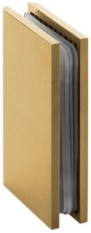 Wandbevestiging 2 stuks PVD goud geborsteld Wit Chroom