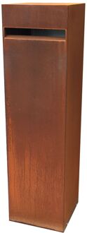 Wandbrievenbus Genua - Staal - Cortenstaal - 32x115,5x32cm