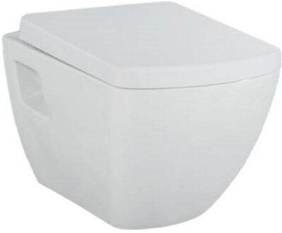 Wandcloset BWS Design Square met Bidet Keramiek Wit (Excl. Zitting)