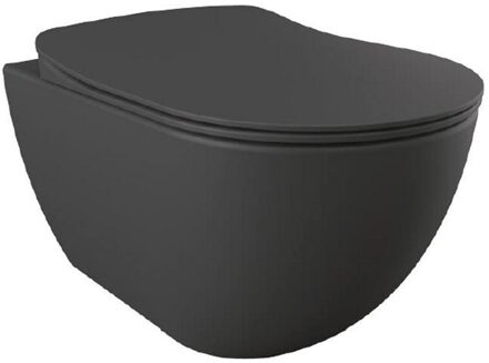 Wandcloset BWS Freedom Mat Antraciet (Exclusief zitting)